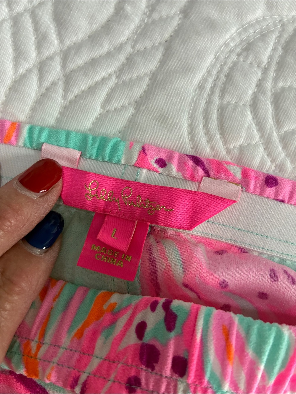 Lilly Pulitzer Mint Floral Maxi Skirt with Pink & Orange Blooms - Picture 4 of 5